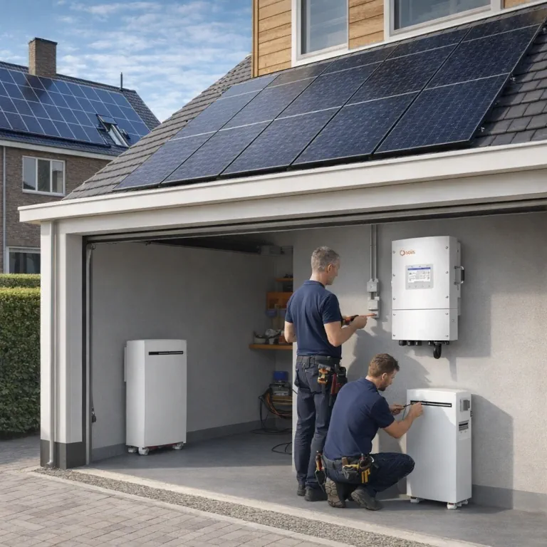Power Buddy installateur aan het werk